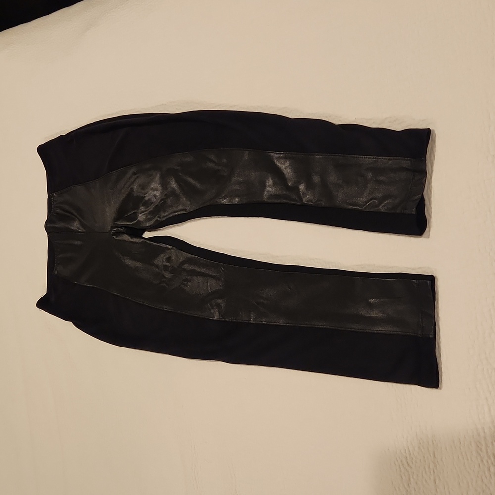 Faux Leather & Suede Leggings